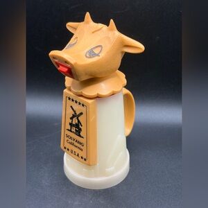 Vintage Whirley Industries Moo-Cow Plastic Creamer Cup Pourer, Farmhouse Kitchen